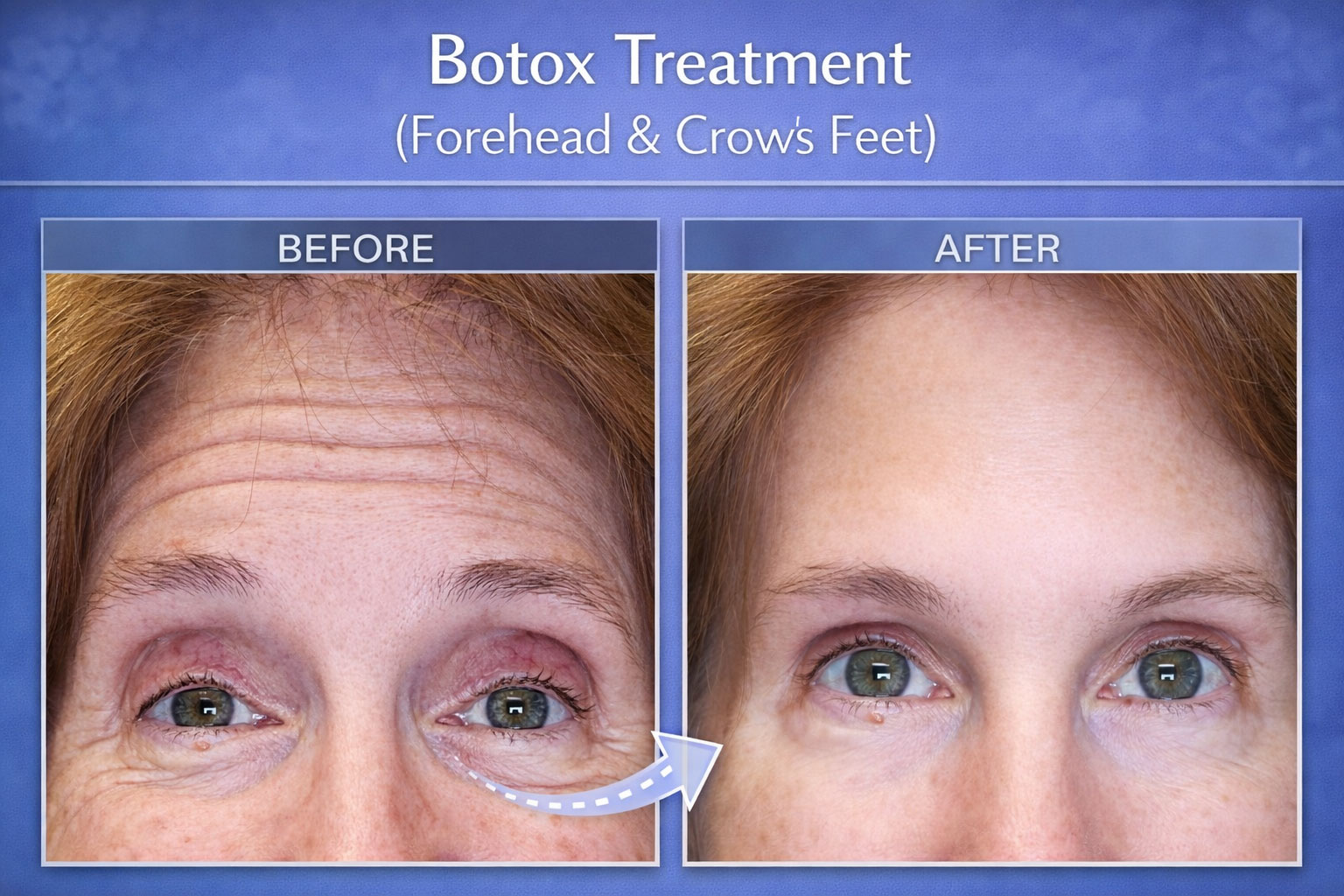 Botox Treatment of Forehead & Crow's Feet