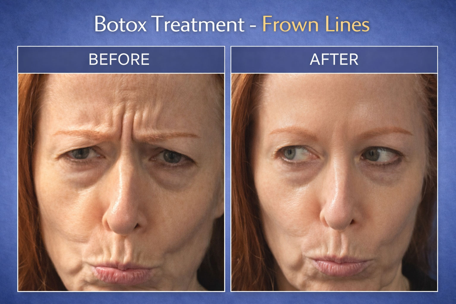 Botox Treatment of Frown Lines